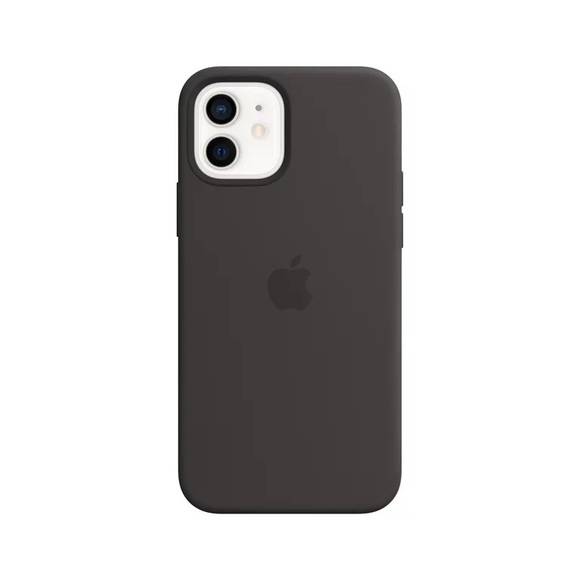 iPhone 12 Pro Max Silicone Case with MagSafe - Black (NWOT) - Picture 1 of 6